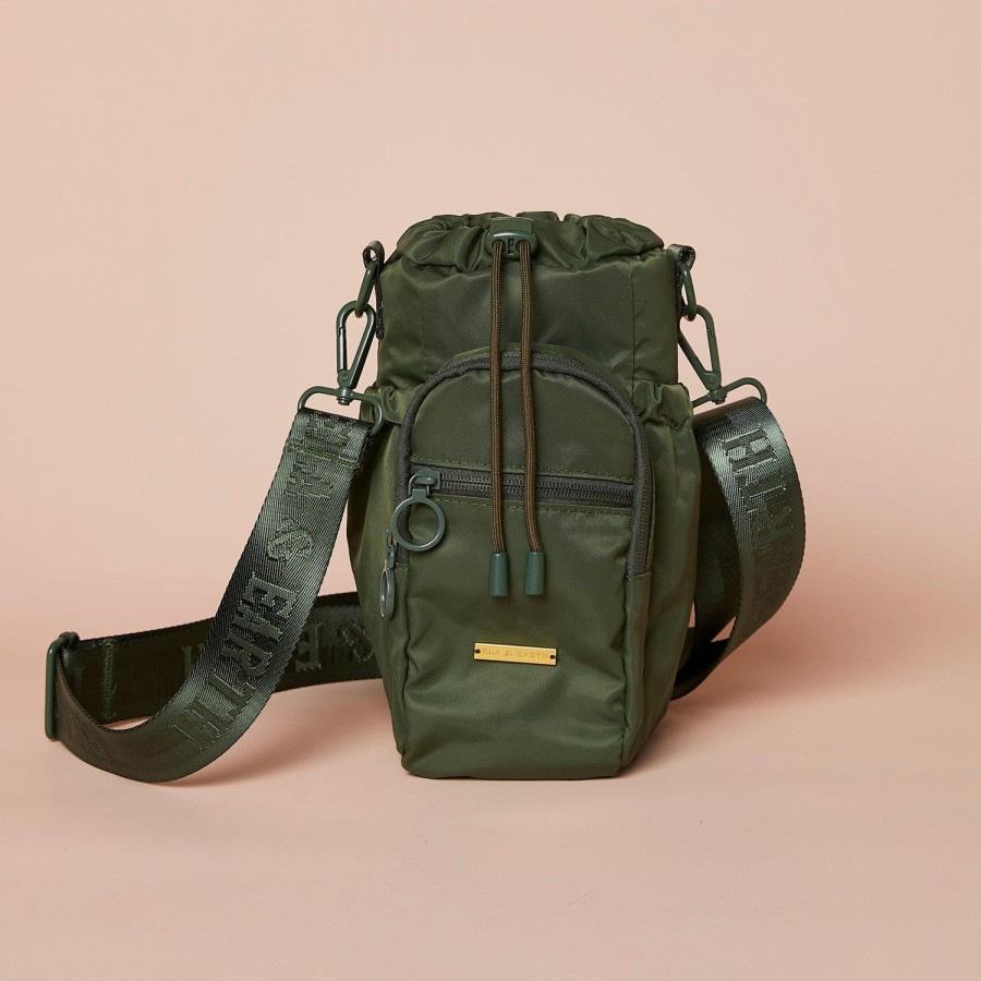 Ela & Earth Olive Green - Water Bottle Bag | Water Bottle Bags