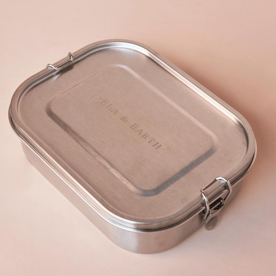 Ela & Earth Stainless Steel Bento Lunch Box Container - 1400Ml | Lunching Lunch Boxes And Containers