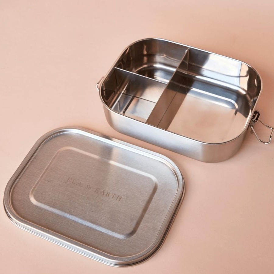 Ela & Earth Stainless Steel Bento Lunch Box Container - 1400Ml | Lunching Lunch Boxes And Containers