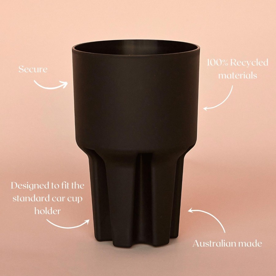 Ela & Earth Black - Car Cup Holder | Drink Car Cup Holders