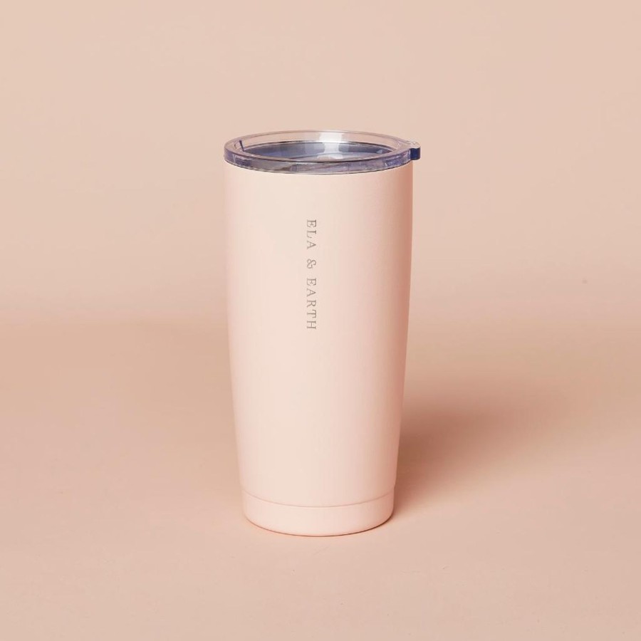 Ela & Earth Blush-Pink Insulated Tumbler - 590Ml | Drink Insulated Tumblers - 20Oz