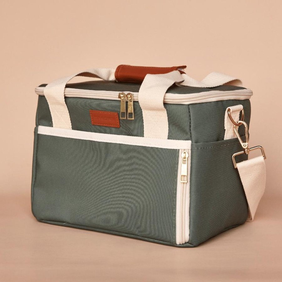 Ela & Earth Khaki - Lunch Cooler Bag | Lunching Lunch Cooler Bags